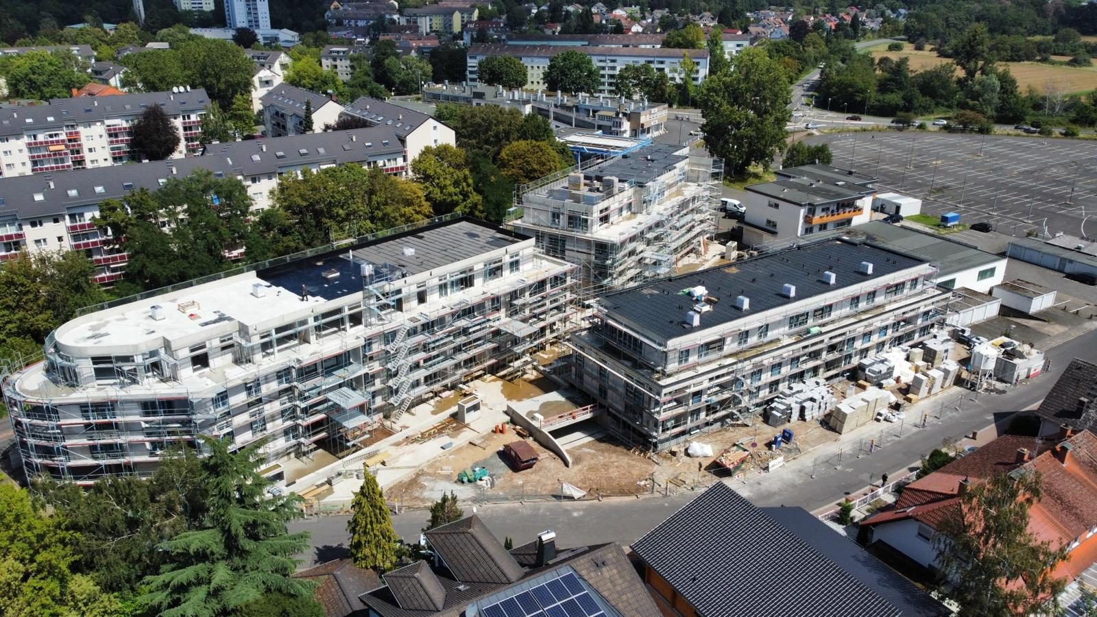 Rohbau Mehrfamilienhaus in Mühlheim am Main durch KNK Bau
